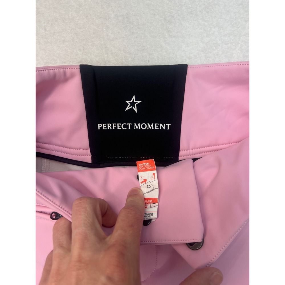 Perfect Moment Aurora Flare Ski Pants Pink Womens Medium Softshell Star Logo - Picture 5 of 8